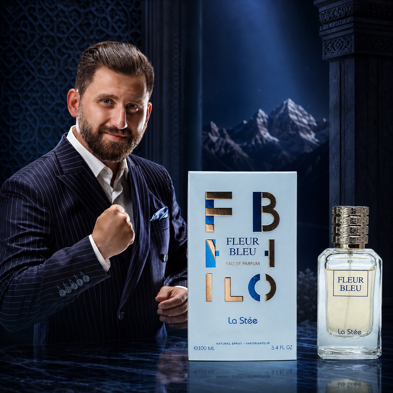 La Stée Fleur Bleu Homme